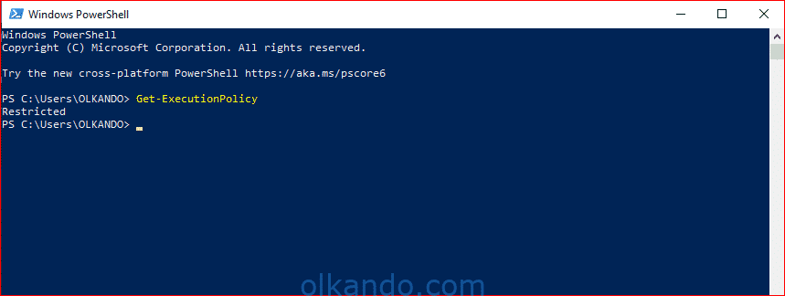 powershell executionpolicy