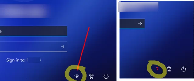 Windows kilit ve oturum açma ekranlarında Wi-Fi ağ simgesi görünmüyor.