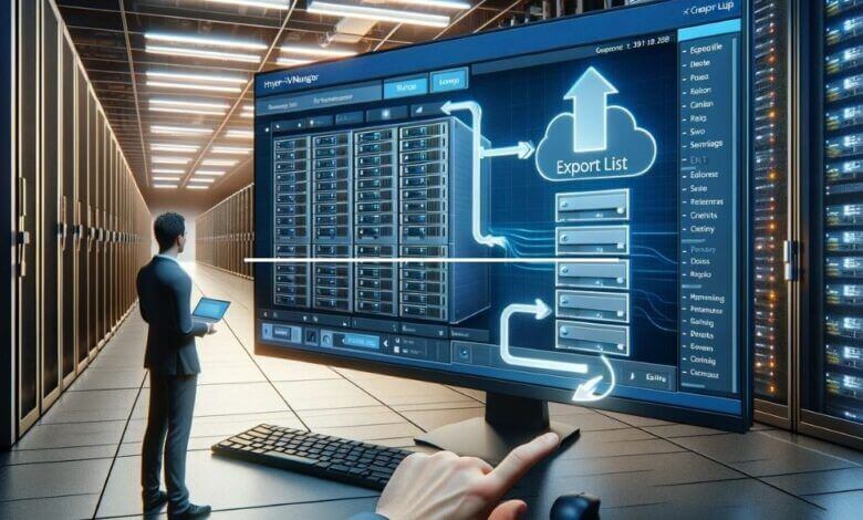 Hyper-V Sunucu Listesi Nasıl Dışarıya Aktarılır 6 hyperv listeyi disari aktar