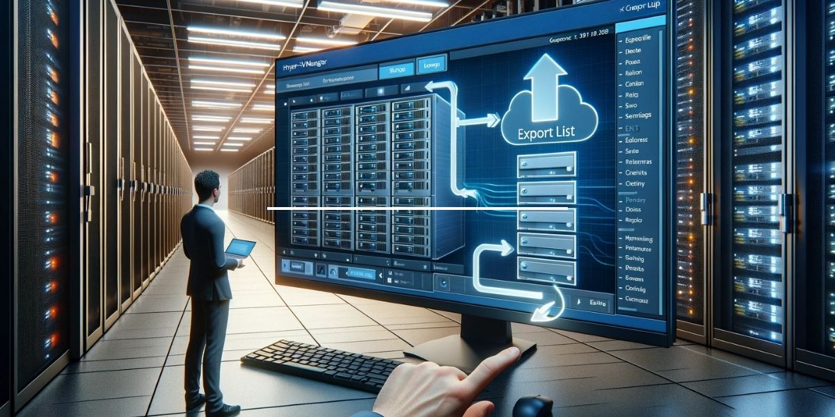 hyperv listeyi disari aktar
