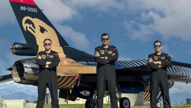 SOLOTÜRK: Uçuşun Sınırlarını Zorlayan F-16 4 SOLOTÜRK F-16 uçağı ve pilotlarıyla gösteri öncesi poz